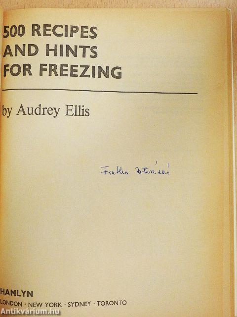 500 Recipes and Hints for Freezing