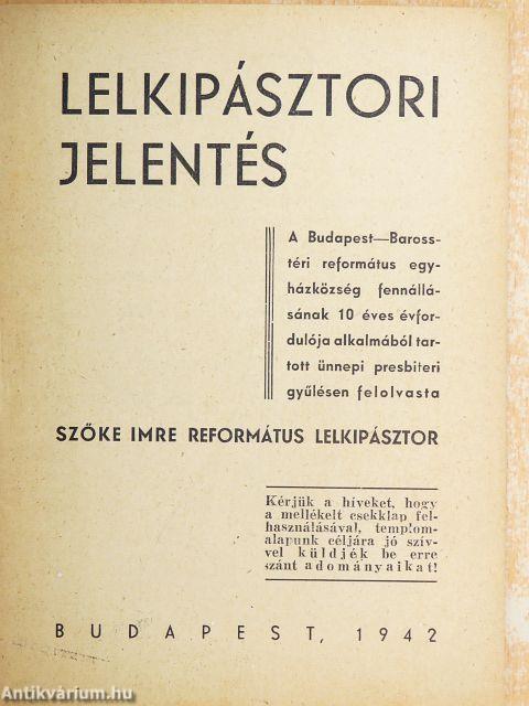 Lelkipásztori jelentés