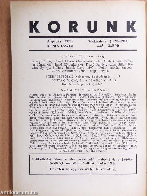 Korunk 1957. február-március