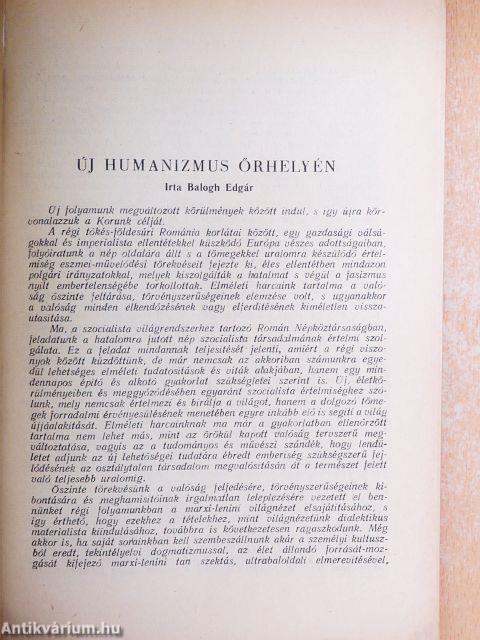 Korunk 1957. január