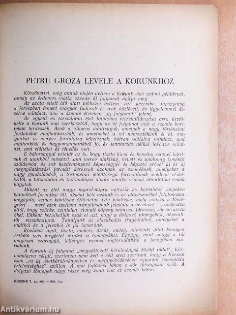 Korunk 1957. július