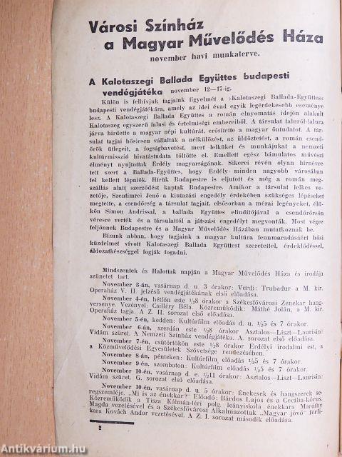 Munkaterv 1940. november