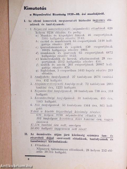 Munkaterv 1940. szeptember