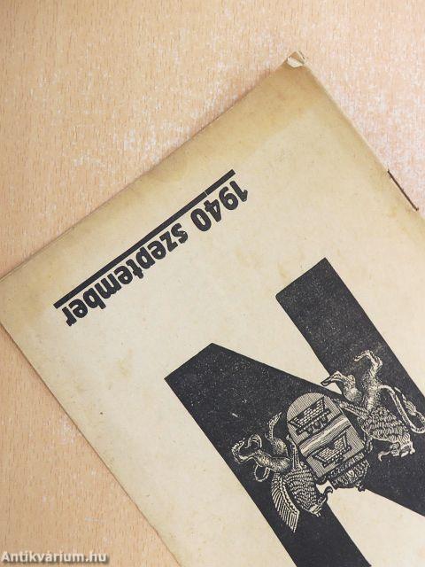 Munkaterv 1940. szeptember