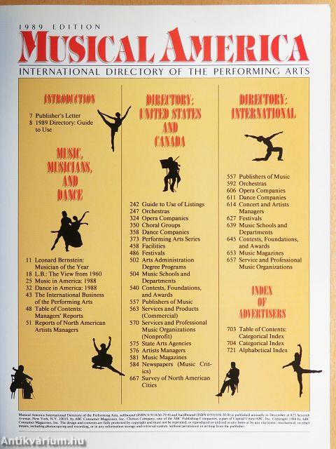 Musical America 1989