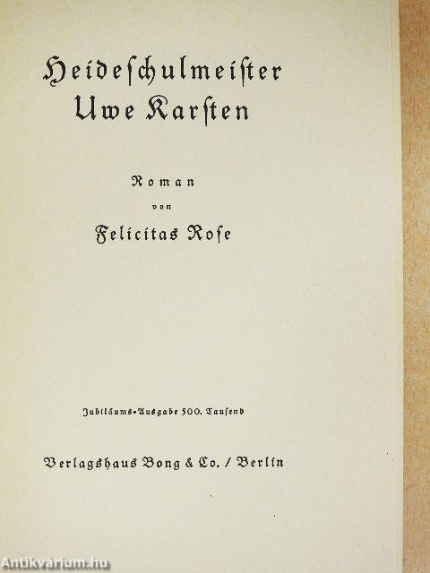 Heideschulmeister Uwe Karsten (gótbetűs)