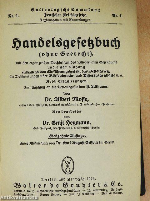 Handelsgesetzbuch (gótbetűs)