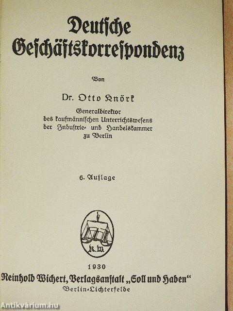 Deutsche Geschäftskorrespondenz (gótbetűs)