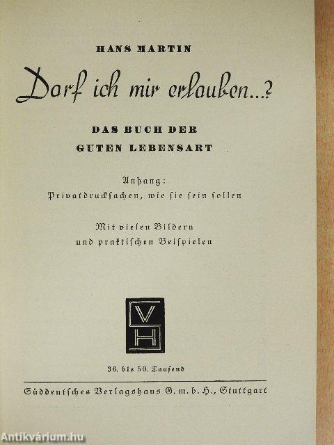 Darf ich mir erlauben...? (gótbetűs)