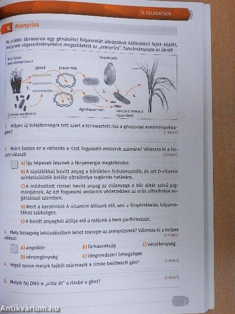Érettségi mintafeladatsorok biológiából 