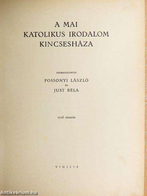 A mai katolikus irodalom kincsesháza I-II.
