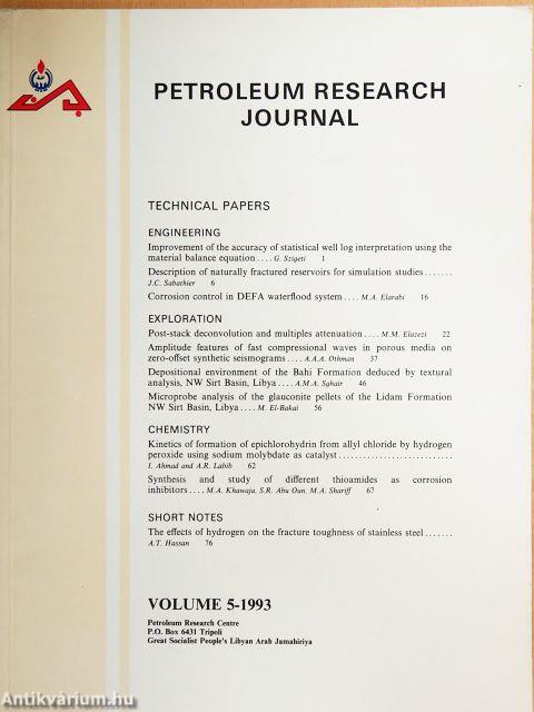 Petroleum Research Journal 5/1993
