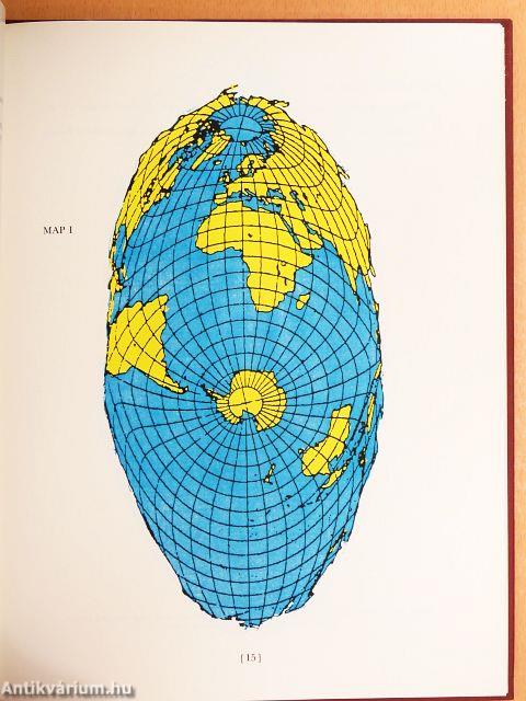 Atlas of the World with Geophysical Boundaries showing Oceans, Continents and Tectonic Plates in their Entirety