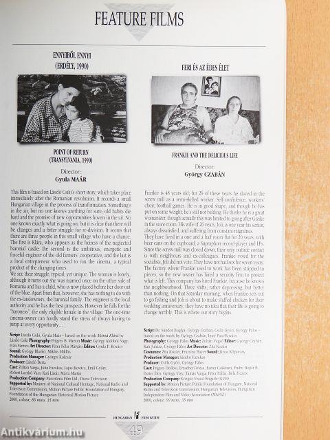 Hungarian Film Guide 2001