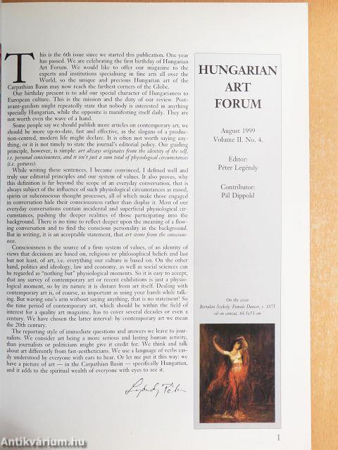 Hungarian Art Forum August 1999