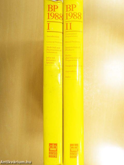 British Pharmacopoeia 1988 I-II