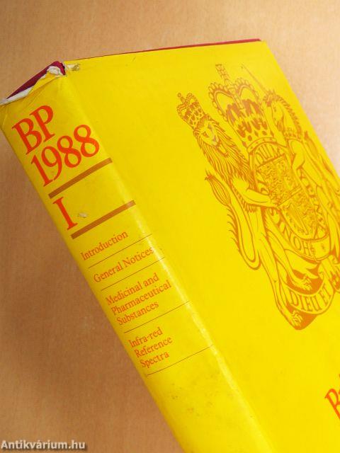 British Pharmacopoeia 1988 I-II