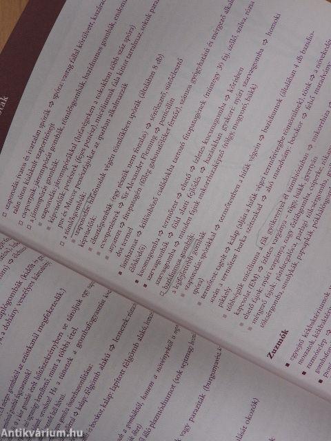 Témavázlatok érettségizőknek biológiából