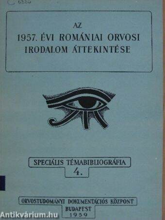 Az 1957. évi romániai orvosi irodalom áttekintése