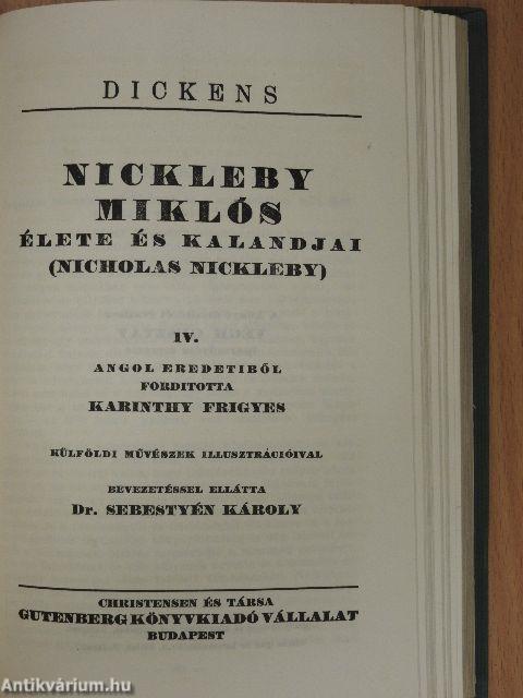 Nickleby Miklós élete és kalandjai I-V./Karácsonyi történetek I.