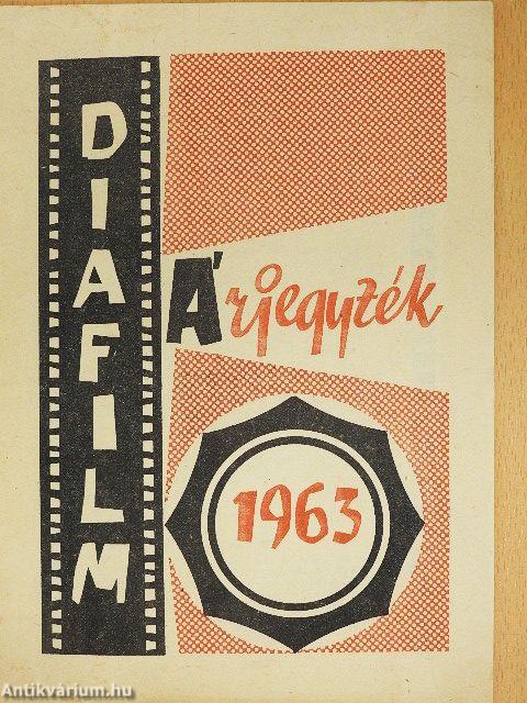 Diafilm árjegyzék 1963.