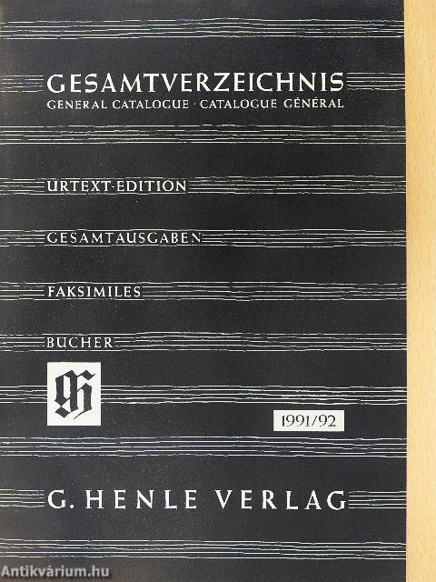 Gesamtverzeichnis 1991/92