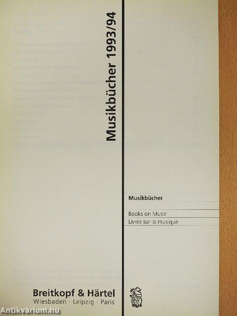 Musikbücher 1993/94