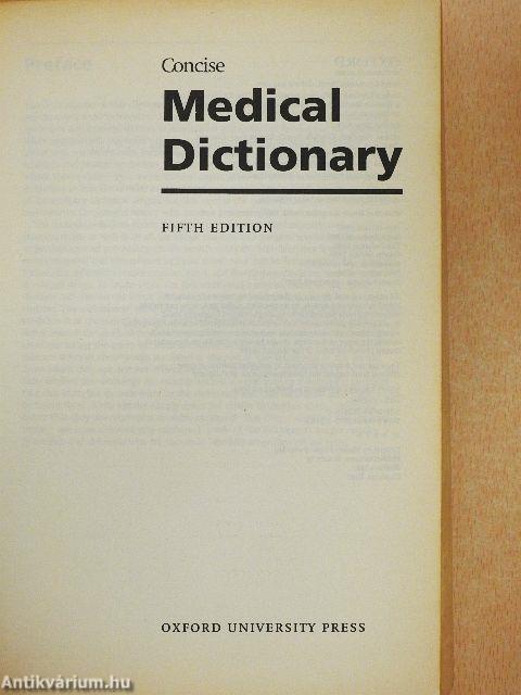 Concise Medical Dictionary