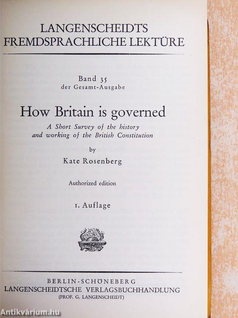How Britain is Governed