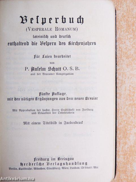 Vesperbuch (gótbetűs)