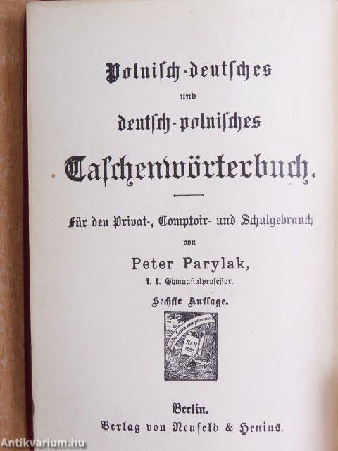 Polsko-niemiecki i niemiecko-polski Slownik kieszonkowy (gótbetűs)