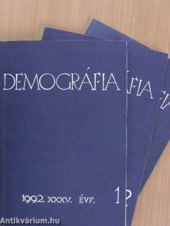 Demográfia 1992/1-4.