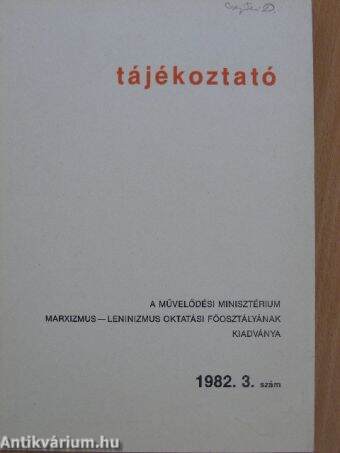 Tájékoztató 1982/3.