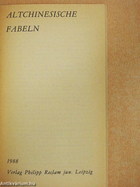 Altchinesische Fabeln