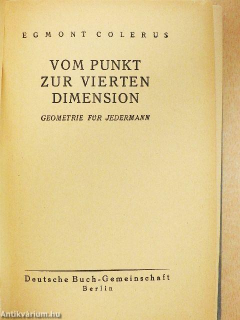 Vom Punkt zur vierten Dimension