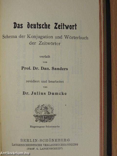 Taschenwörterbuch der griechischen und deutschen Sprache I-II./Das deutsche Zeitwort