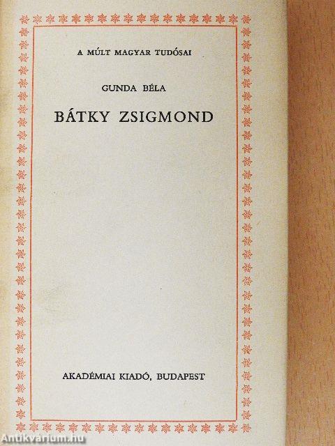 Bátky Zsigmond