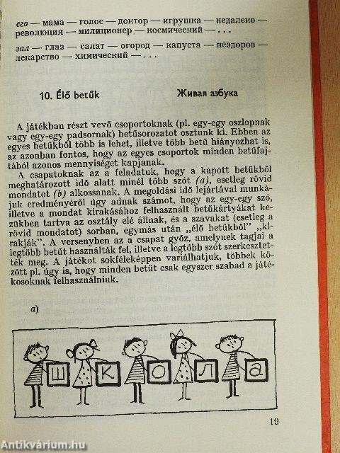 100 játék az orosz nyelv oktatásához