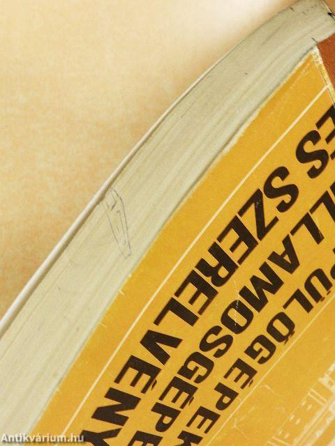 Repülőgépek villamosgépei és szerelvényei I.