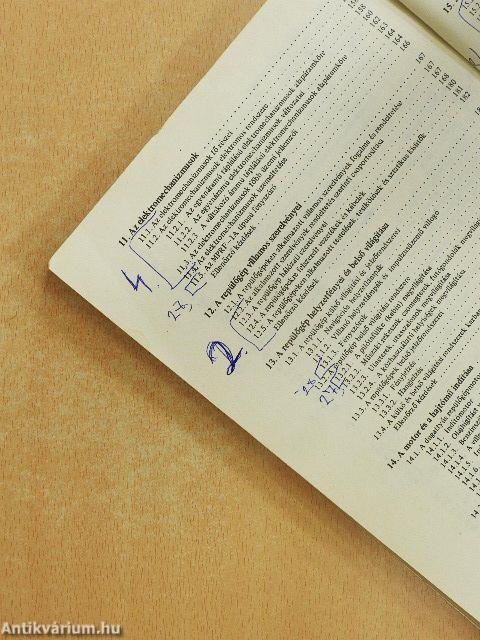 Repülőgépek villamosgépei és szerelvényei I.