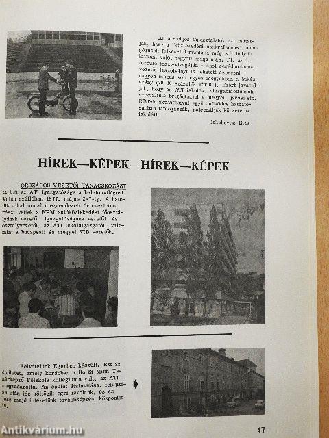 Autóközlekedési Tanintézet Tájékoztató 1977/3.