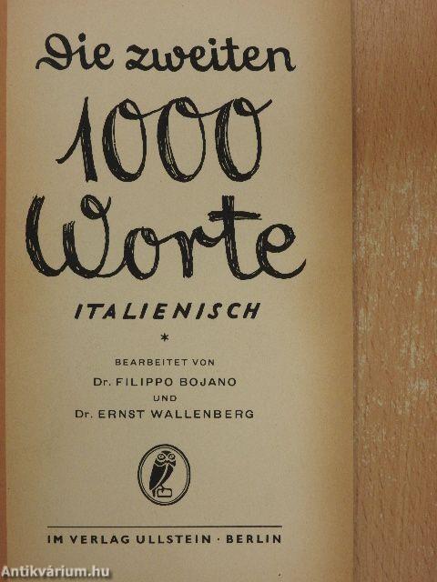 Die zweiten 1000 Worte Italienisch