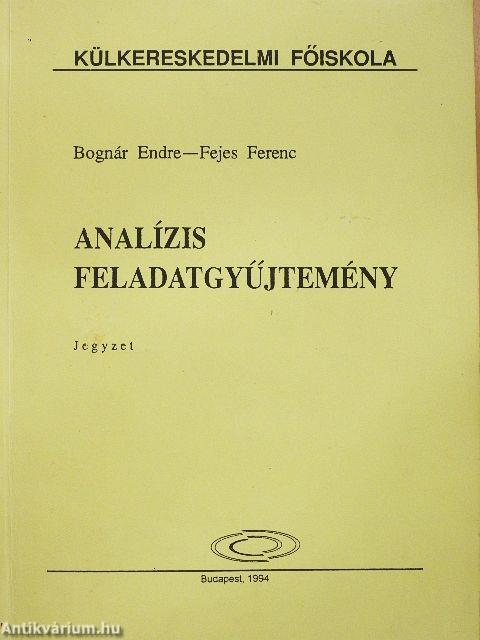 Analízis feladatgyűjtemény