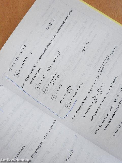 Analízis feladatgyűjtemény