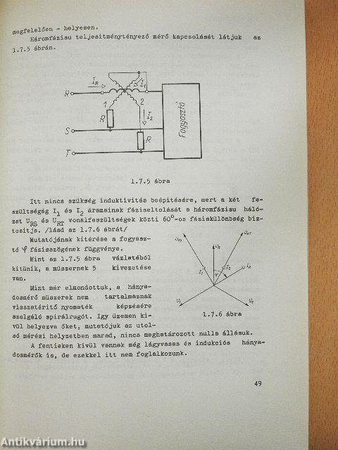 Villamos műszerek és mérések II.