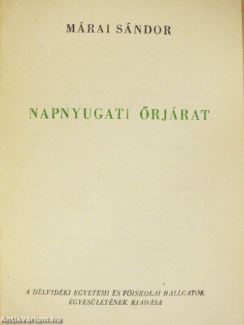 Napnyugati őrjárat