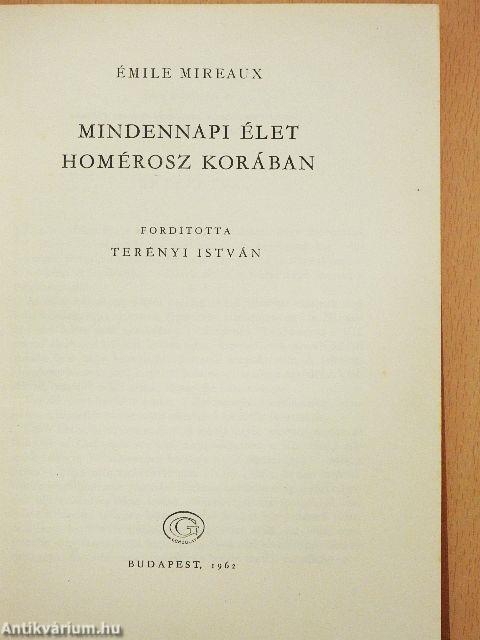 Mindennapi élet Homérosz korában