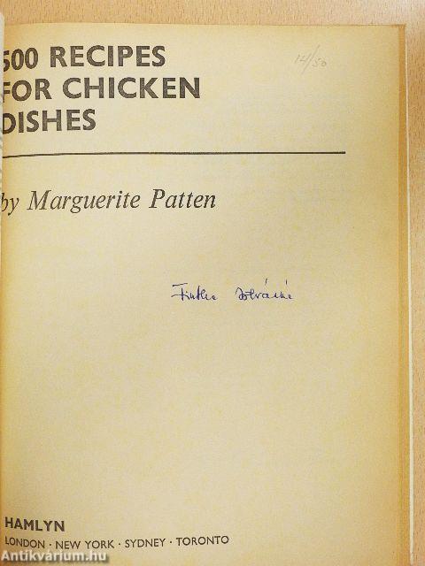 500 Recipes for Chicken Dishes