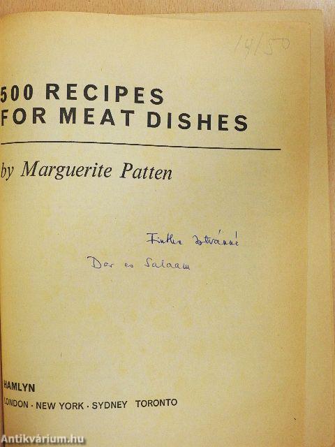 500 Recipes for Meat Dishes