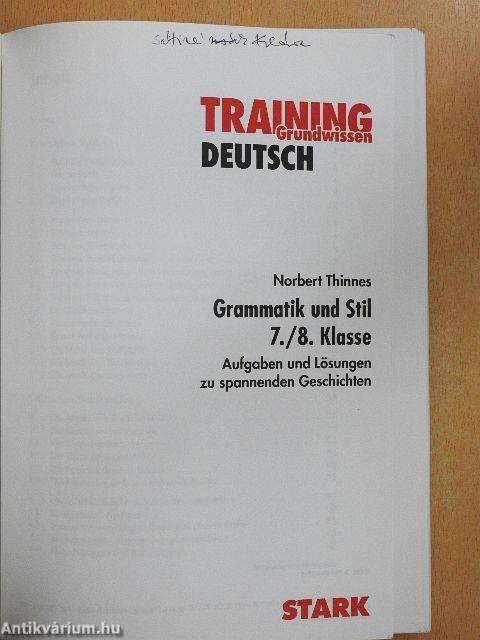 Training Grundwissen Deutsch
